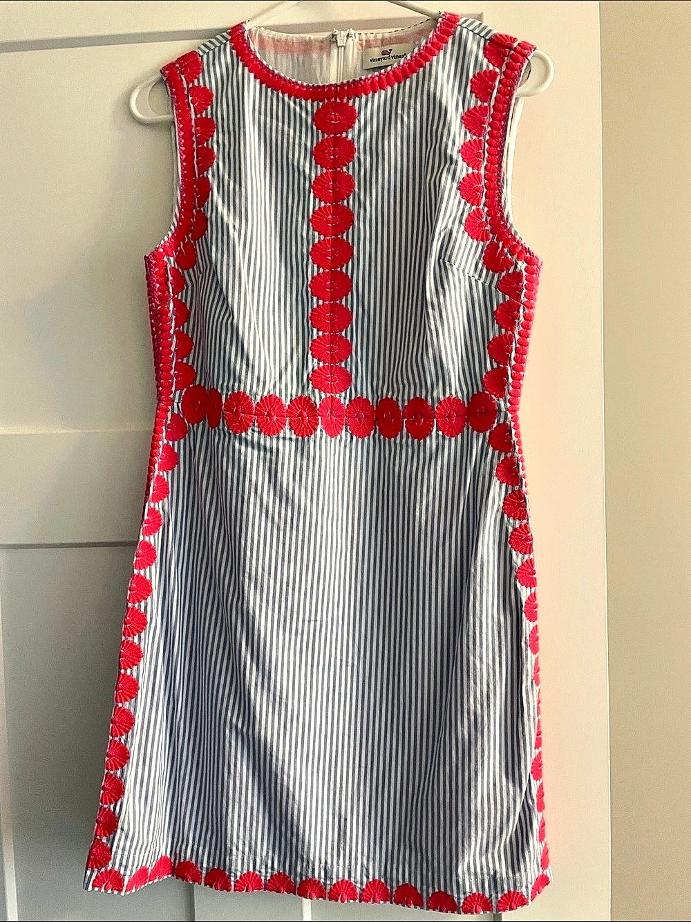 Vineyard Vines Striped Mini Dress Blue & Pink Size 2